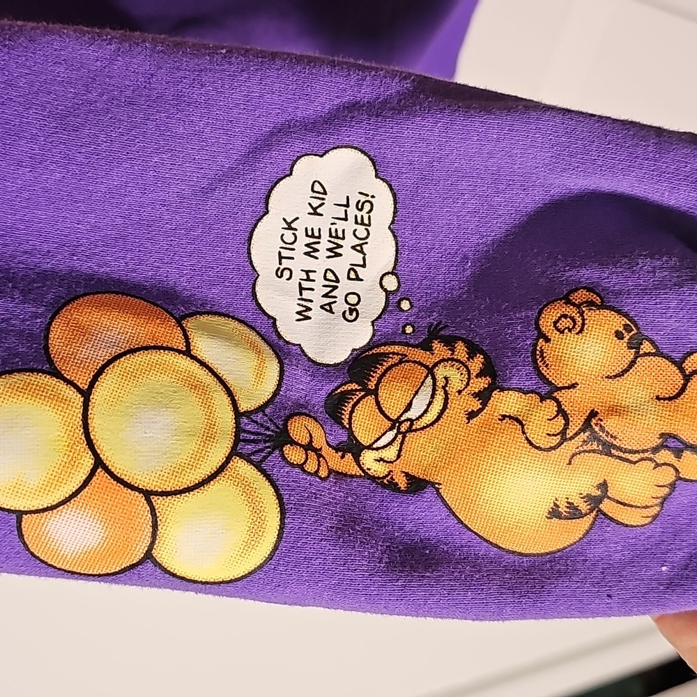 Purple Garfield Hoodie. In A Meduim. I Hate MONDAY. - Picture 2 of 7